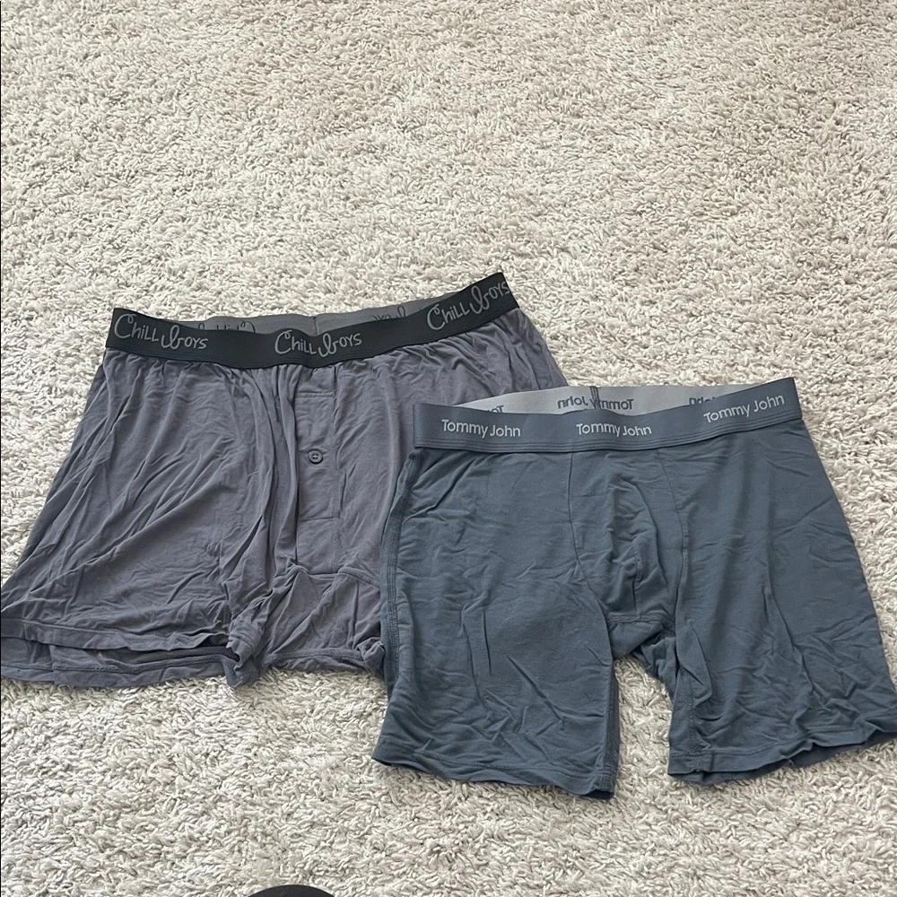 Tommy John Men's Gray Boxer Briefs